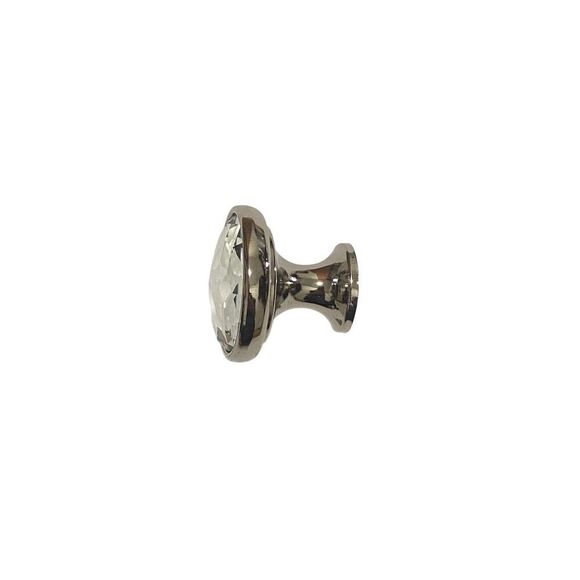 Silver Knob Pull with Rhine Tone Center - Picture 1 of 4